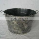 Decorative pattern garden bucket