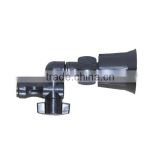 rotatable 4-hole plastic black nozzle for garden and agriculture