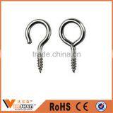 Zinc Plated Small Screw Hook Wood Screw Hook Eye Hook