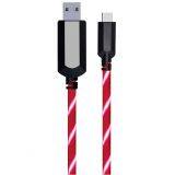 EL Visible Type-C to USB Flowing Round Cable LD004 thumbnail-1