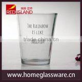 New Design 16oz Clear Tumbler Glass Cup for Drinking and Juice thumbnail-1