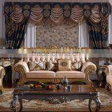 Luxury Palace Noble Living Room Furniture Solid Wood Hand Carved Genuine Leather Sofa Set thumbnail-5