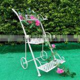 3 Tier Outdoor Stair Wrought Iron Flower Shelf thumbnail-1