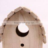 Handmade Environmental Antique House Shaped FSC Wooden Bird Cage thumbnail-3