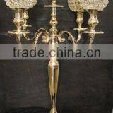 Gold Candelabra/wedding Gold Candelabra/Wedding Table Gold Candelabra thumbnail-2