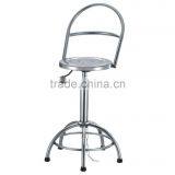 Stainless Steel Lab Stool With Backrest thumbnail-4