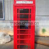 London Classical Public Steel Telephone Booth / Cast Iron Telephone Booth thumbnail-1