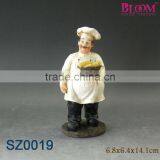 Beautiful home decor resin chef large polyresin statues