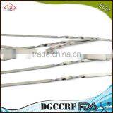 NBRSC New 10 Pcs Stainless Steel BBQ Barbecue Cooking Kebab Flat Skewers Needle Fork thumbnail-4