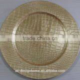 GOLD FOIL PP PLASTIC CHARGER PLATE thumbnail-1
