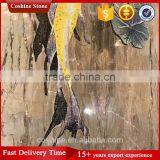 Yellow Fish in the Middle Reaches of the Water Marble Stone Mosaic thumbnail-2
