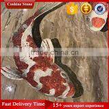 3d Vivid Fish Mosaic Tile Pattern for Wall Decoration thumbnail-2