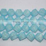 Light Blue and Square Loose Crackle Crystal Beads thumbnail-1