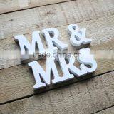 2015 MDF White Wooden Letter,MR&MRS Wooden Letters Wedding Decoration, thumbnail-2