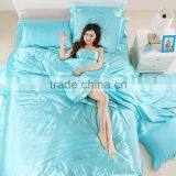 HOT!!2016 Imetated Satin Silk Bedclothes Comforter Bedding Sets3/4pcs Duvet Cover Flat Sheet Pillowcase Set Full King Queen Size thumbnail-2