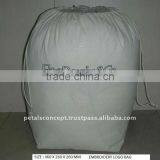 COTTON EMBROIDERY LOGO BAG thumbnail-1