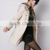 Warm Winter Coat Jacket Outerwear Faux Fur Lining Women's Fur Jackets Overcoat thumbnail-5