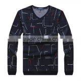 Raidyboer Men's Printed Long Sleeve t Shirt With V Neck Raidyboer thumbnail-1