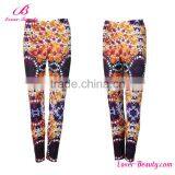 Lover-beauty abstract print stretch 92 polyester 8 spandex sexy leggings for women