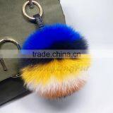CX-R-55 Best Selling Wholesale Fashion Pendant Cute Fox Fur Ball Bag Charm thumbnail-6