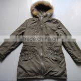 Women Wholesales Fashion Padded Warm Fake-fur Hood Parka thumbnail-1