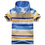 2016 New Summer Children Boys Striped T-shirts Kids Tops Sports Tee Custom Children Polo T Shirts thumbnail-2
