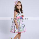 11269#High Quality Cotton Party Dress Kids Fancy Floral Dress Baby Clothes thumbnail-5