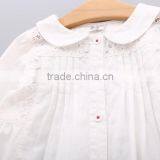 S33444W Casual New Baby Girls Blouse Cute White Vivi Collar Shirt Long Sleeve Blouse thumbnail-4
