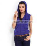 Newest Style Cotton Females Sleeveless Gym Hoodie Cheap thumbnail-5