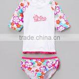 New Design Girl Rashguard With Pink Hawaiian Fun Girl Rashguard Set Kids Clothing G-NP-TR905-303 thumbnail-1