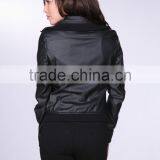 Women's Pu Quilted Fauxleather Moto Biker Jackets #LPU0358 thumbnail-3