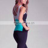 Modern Design Green Fitness Sexy Elastic Women Yoga Gym Tank Top thumbnail-2