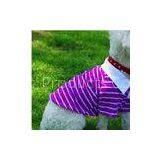 Sports purple Striped Pet Puppy Dog Cat Apparel Clothes Coat T Shirts Size XL L S