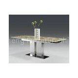 White Background Bowlder Marble Dining Tables Set Modern Office Furniture