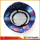 2015 Hot Fashion New Galaxy Letters Geometric Floral Blue Red Gorras Touca Women Men Outdoor Travel Hat Summer Bucket Hat thumbnail-2