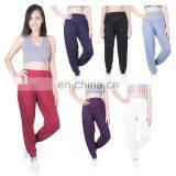 Women's Solid Long Yoga Pants Rayon Spandex Harem Sports Trousers thumbnail-1