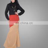 Simple Baju Skirt Hijab Jubah Party Muslimah Wearing Slim Ladies Maxi Islamic Dress Baju Dresses Malayu Long Maxi Skirts thumbnail-5