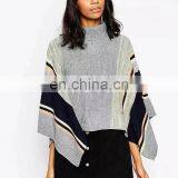 Wholesale Latest Fashion Women Pullover Computer Knitted Jacquard Merino Wool Cashmere Sweater thumbnail-2