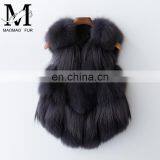 Popular Lovely Fox Fur Vest Beautiful Good Quality Girl Fox Short Fur Vest