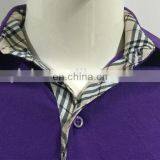 2017 Men's Fashion Purple Polo T-shirt With Special Design Stripped Collar thumbnail-2
