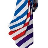 Classic Strips Boys Silk Woven Neckties Adjustable OEM ODM