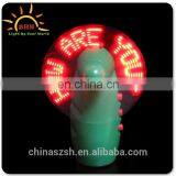 LED Light Up Fan , Attractive Hand Held Flashing Fans