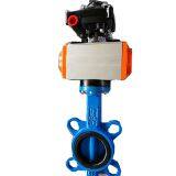 Pneumatic Actuator/Electrical Actuator Wafer SS304 Disc Butterfly Valve thumbnail-1
