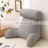 Plush Memory Foam Fill Big Backrest Reading Bed Rest Pillow With Arms thumbnail-5