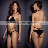 2016 New Fashion Mesh Swimwear Women Black Sexy Neoprene Bikini Set Neoprene Swimsuit Biquini thumbnail-2