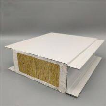 100mm Thickness Wall & Roof Glass Magnesium Rock Wool Sandwich Panel for Steel Warehouse thumbnail-4