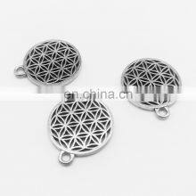 High Quality Zinc Alloy Metal Making Accessories Metal Circular Hollow Pendant Jewelry thumbnail-2