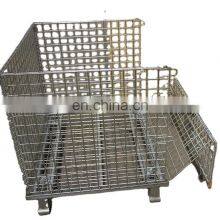 Wire Mesh Pallet Cage Metal Storage Cage Warehouse Stillage Pallet Storage Cage