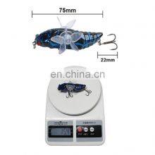New Design 75mm 15.4g Floating Rotating Wings Propeller Fishing Lure Whopper Plopper Freshwater Saltwater Lures thumbnail-4