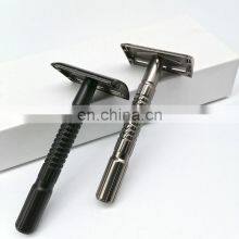 New Design Removable Shaving Colorful Brass Metal Barber Double Edge Blades Shaving Safety Razor thumbnail-5